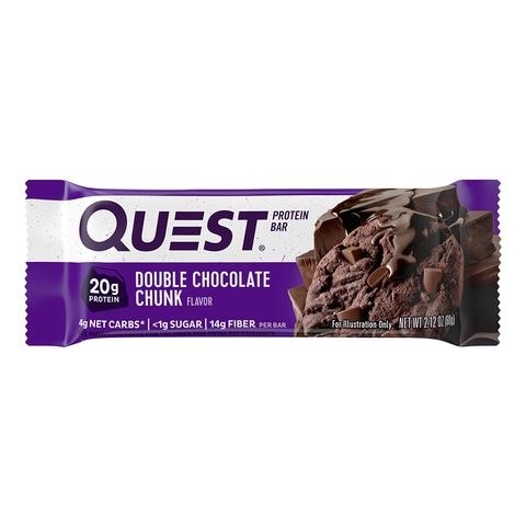 Baton proteic cu aroma de ciocolata, 60g, Quest Baton proteic cu aroma de ciocolata, 60g, Quest