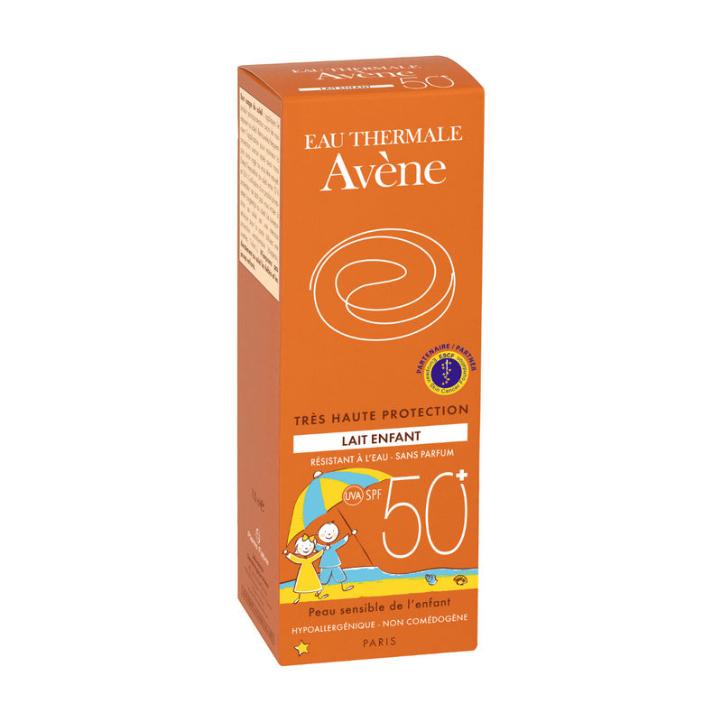 Lapte fotoprotectie copii fara urme albe SPF 50+, 100ml, Avene Lapte fotoprotectie copii fara urme albe SPF 50+, 100ml, Avene