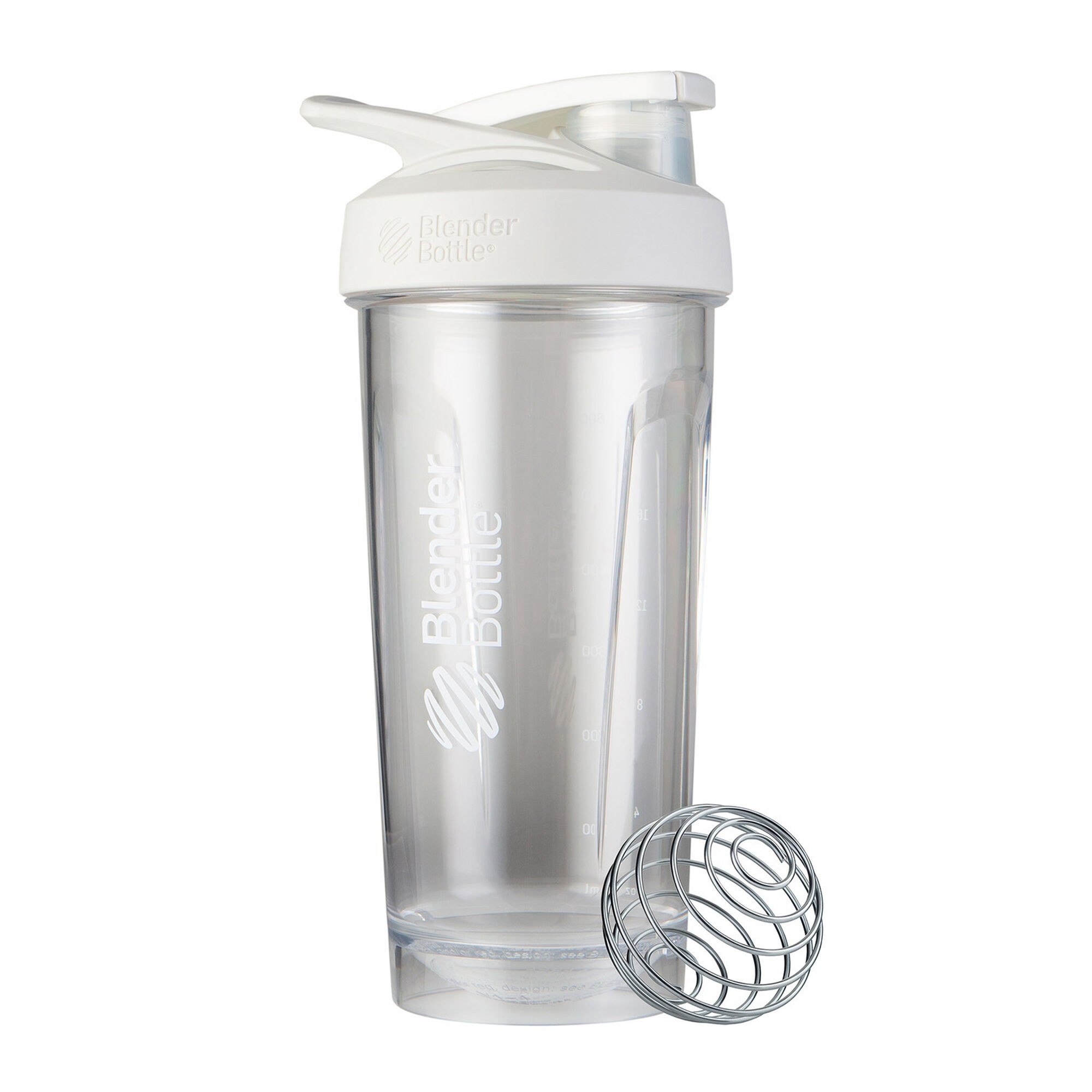 Blender Bottle shaker alb transparent Strada Tritan , 800 ml Blender Bottle shaker alb transparent Strada Tritan , 800 ml