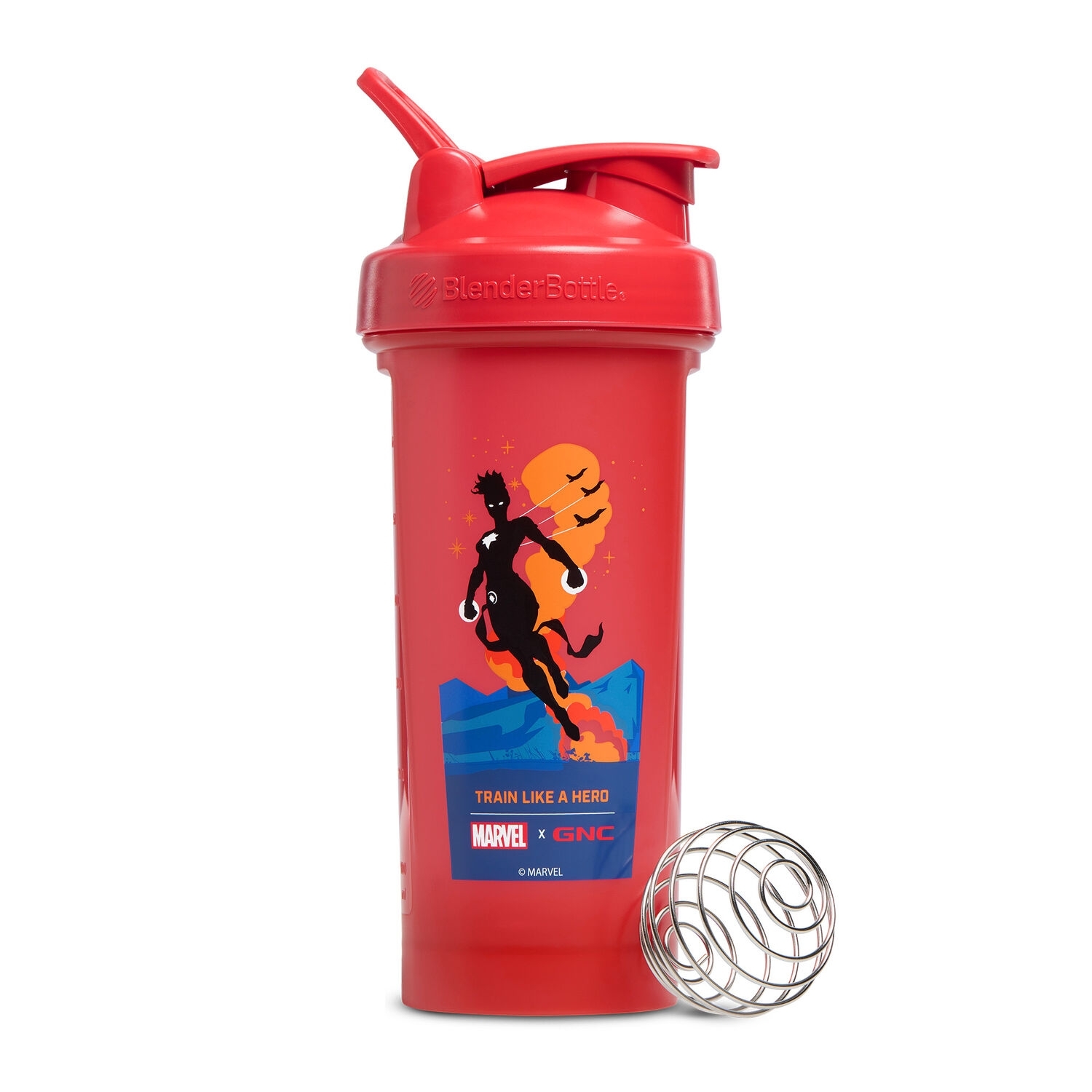 Blender Bottle shaker clasic Captain Marvel Edition, 828 ml, GNC Blender Bottle shaker clasic Captain Marvel Edition, 828 ml, GNC