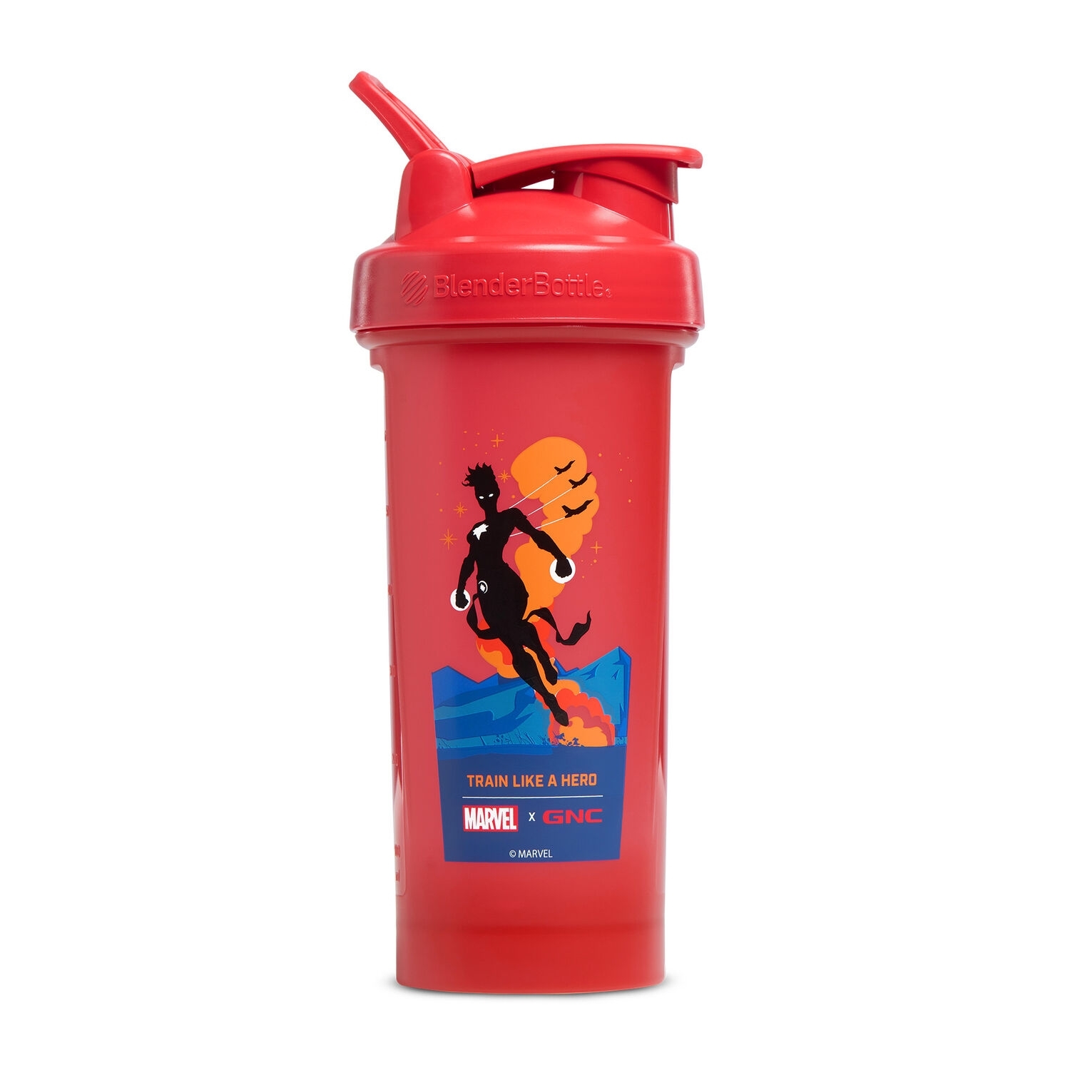 Blender Bottle shaker clasic Captain Marvel Edition, 828 ml, GNC Blender Bottle shaker clasic Captain Marvel Edition, 828 ml, GNC