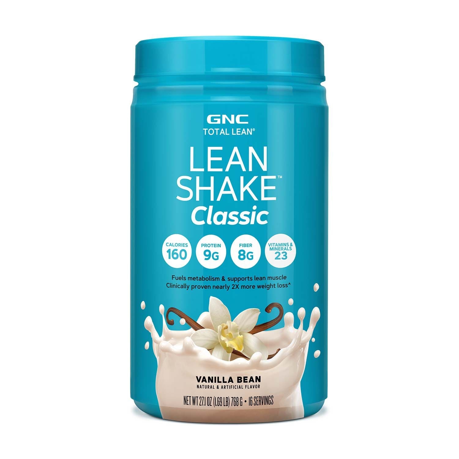 Shake proteic cu aroma de vanilie Total Lean Classic, 768 g, GNC Shake proteic cu aroma de vanilie Total Lean Classic, 768 g, GNC