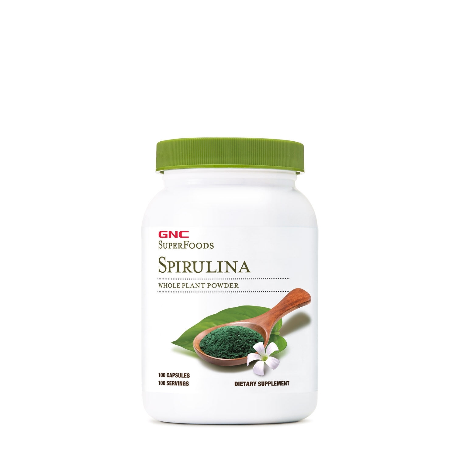 Spirulina 500mg SuperFoods, 100 capsule, GNC Spirulina 500mg SuperFoods, 100 capsule, GNC