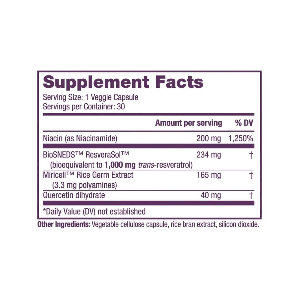 Resveratrol + Nad & Miricell cu Spermidina, 30 capsule, ResVitale, GNC Resveratrol + Nad & Miricell cu Spermidina, 30 capsule, ResVitale, GNC