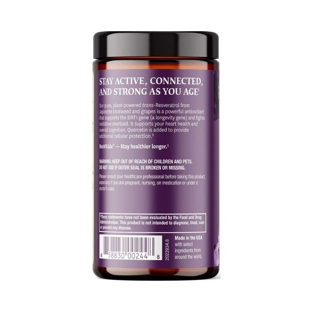 Resveratrol 250 mg, 120 capsule, ResVitale Resveratrol 250 mg, 120 capsule, ResVitale