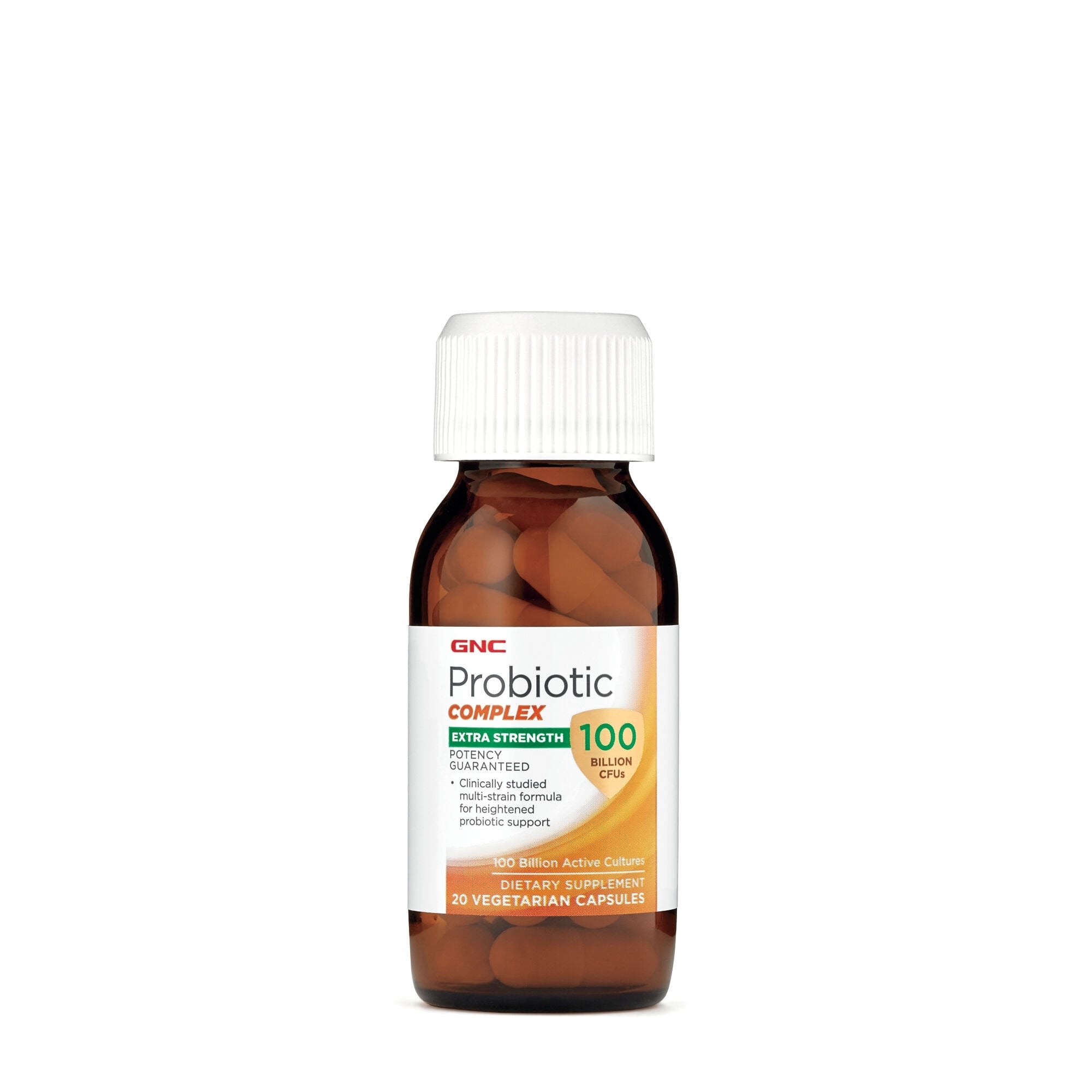 Probiotic complex 100 miliarde culturi vii, 20 capsule, GNC