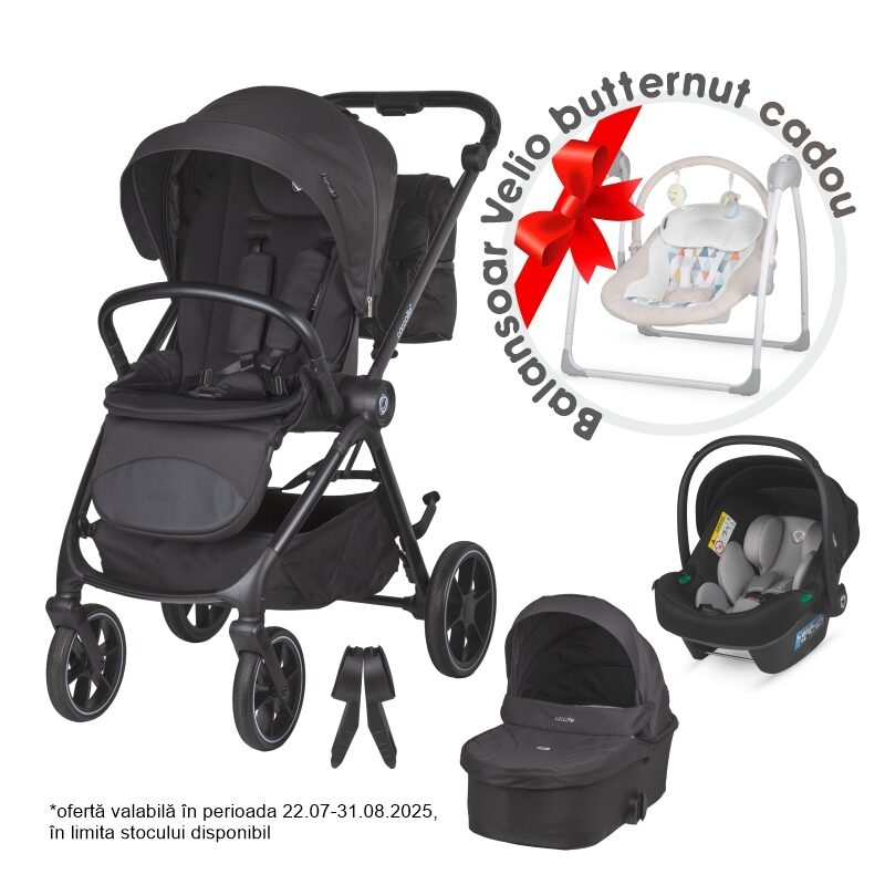 Carucior modular 2in1 Coccolle Serry Jet black+ Scoica auto iSize Coccolle Knox Greystone Carucior modular 2in1 Coccolle Serry Jet black+ Scoica auto iSize Coccolle Knox Greystone