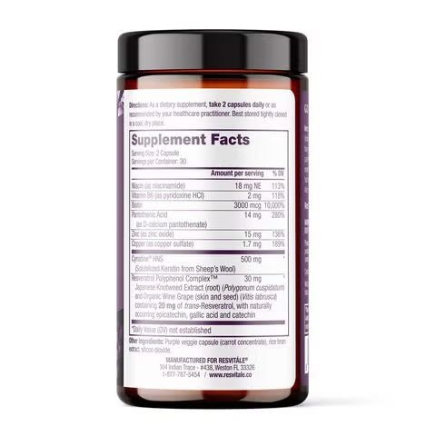 GNC - Resvitale Keratin Enhance 60cps GNC - Resvitale Keratin Enhance 60cps