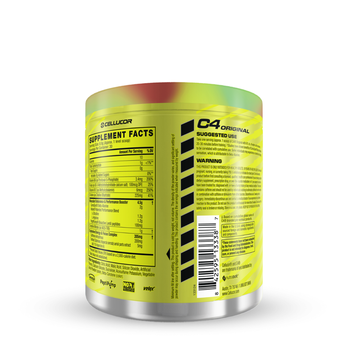 Pre-workout cu aroma de pepene Cellucor C4 Original, 267 g, GNC Pre-workout cu aroma de pepene Cellucor C4 Original, 267 g, GNC