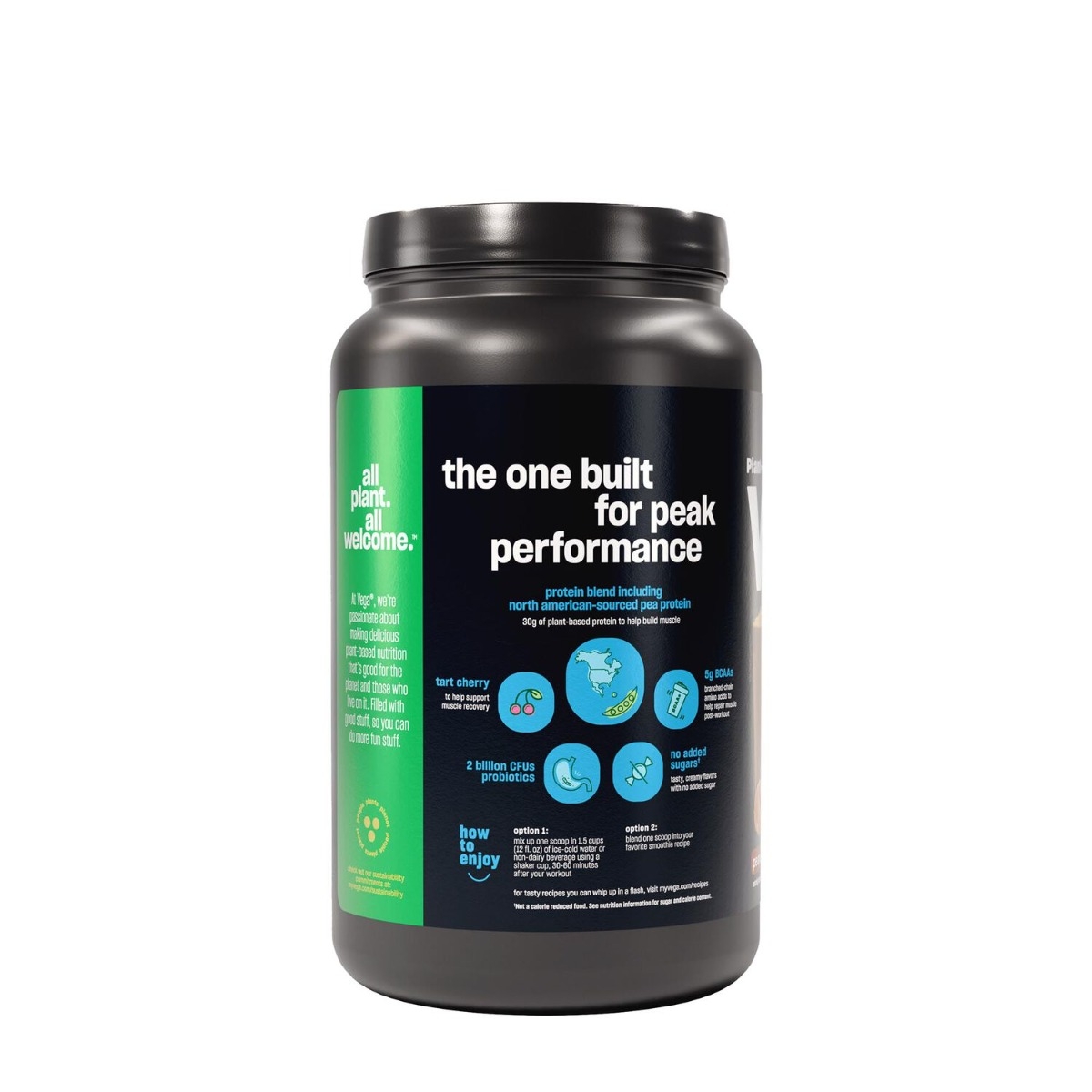 Proteina vegetala cu aroma de unt de arahide Vega Sport Premium Protein, 815 g, GNC Proteina vegetala cu aroma de unt de arahide Vega Sport Premium Protein, 815 g, GNC