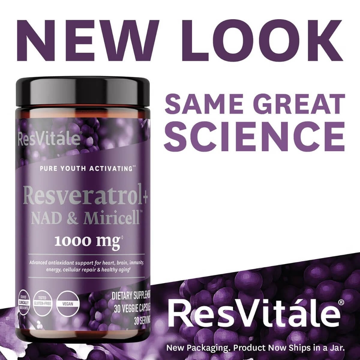 Resveratrol + Nad & Miricell cu Spermidina, 30 capsule, ResVitale, GNC Resveratrol + Nad & Miricell cu Spermidina, 30 capsule, ResVitale, GNC