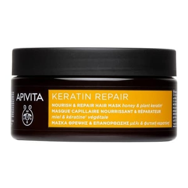 Masca reparatoare cu keratina, 200 ml, Apivita Masca reparatoare cu keratina, 200 ml, Apivita