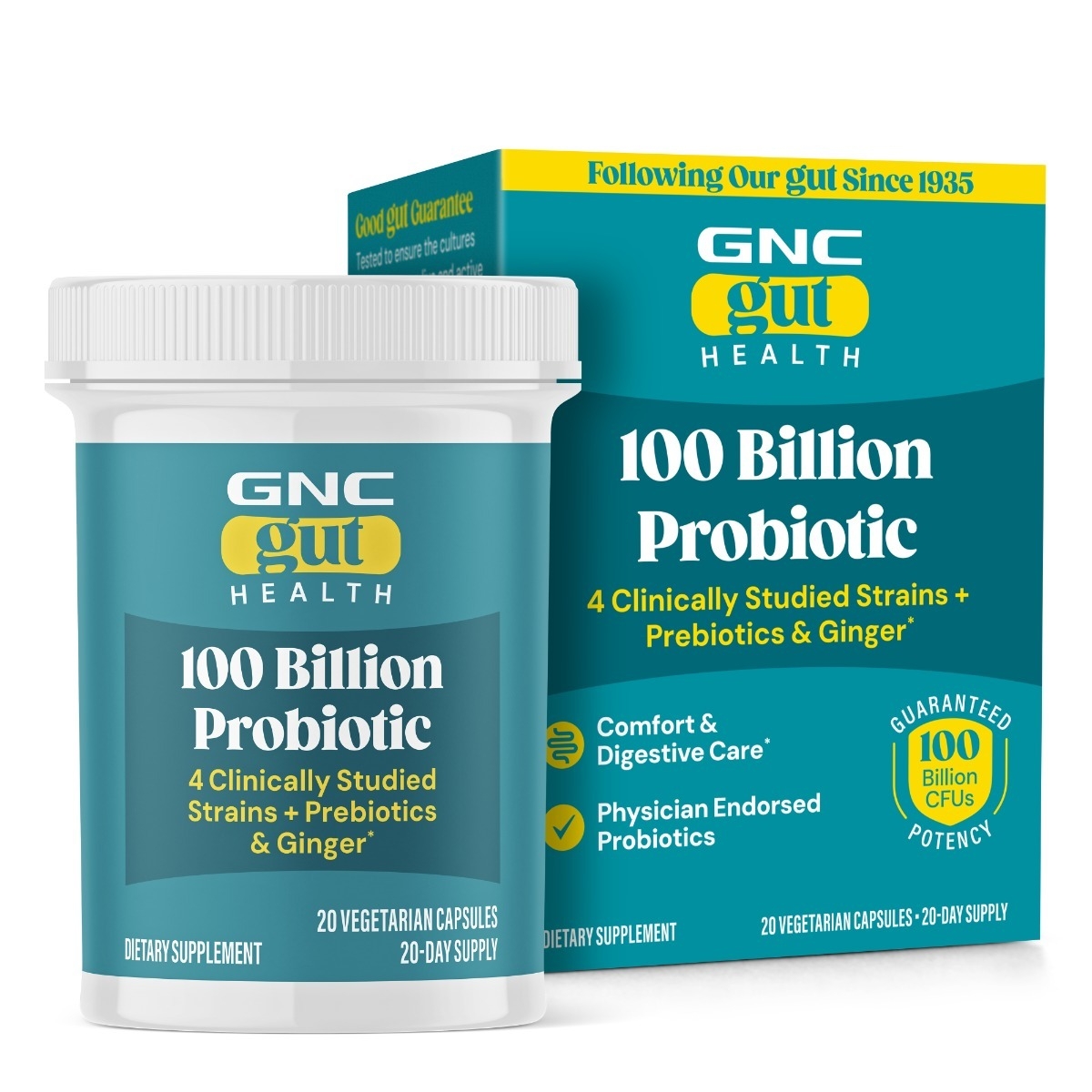 Probiotic Extra Strength Multi Strain 100 Billion CFUs, Probiotic LAB4® Studiat Clinic, 100 Miliarde Culturi Vii, 20 cps, Gut Health, GNC Probiotic Extra Strength Multi Strain 100 Billion CFUs, Probiotic LAB4® Studiat Clinic, 100 Miliarde Culturi Vii, 20 cps, Gut Health, GNC