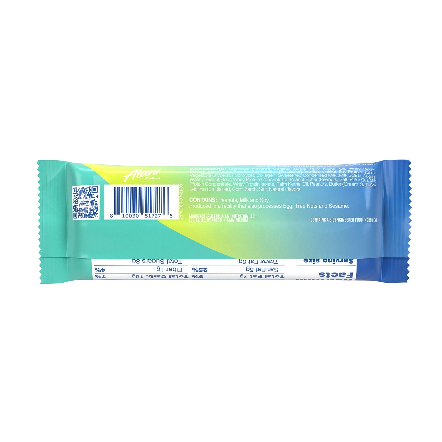Baton proteic cu aroma de peanut butter & jelly FIt Snacks, 52 g, Alani Nu Baton proteic cu aroma de peanut butter & jelly FIt Snacks, 52 g, Alani Nu