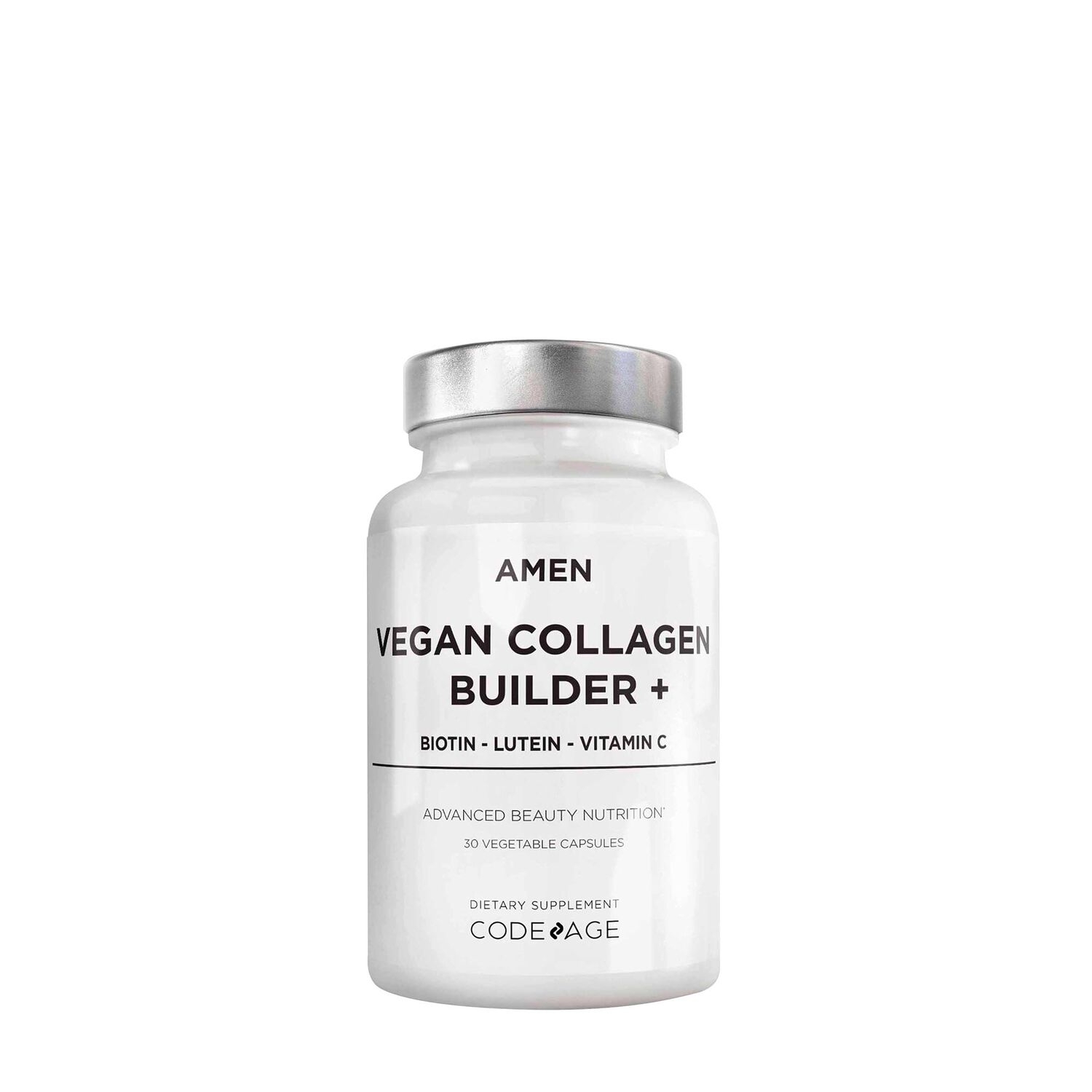 Colagen vegan cu biotina, luteina si vitamina C, 30 capsule, Code Age Colagen vegan cu biotina, luteina si vitamina C, 30 capsule, Code Age