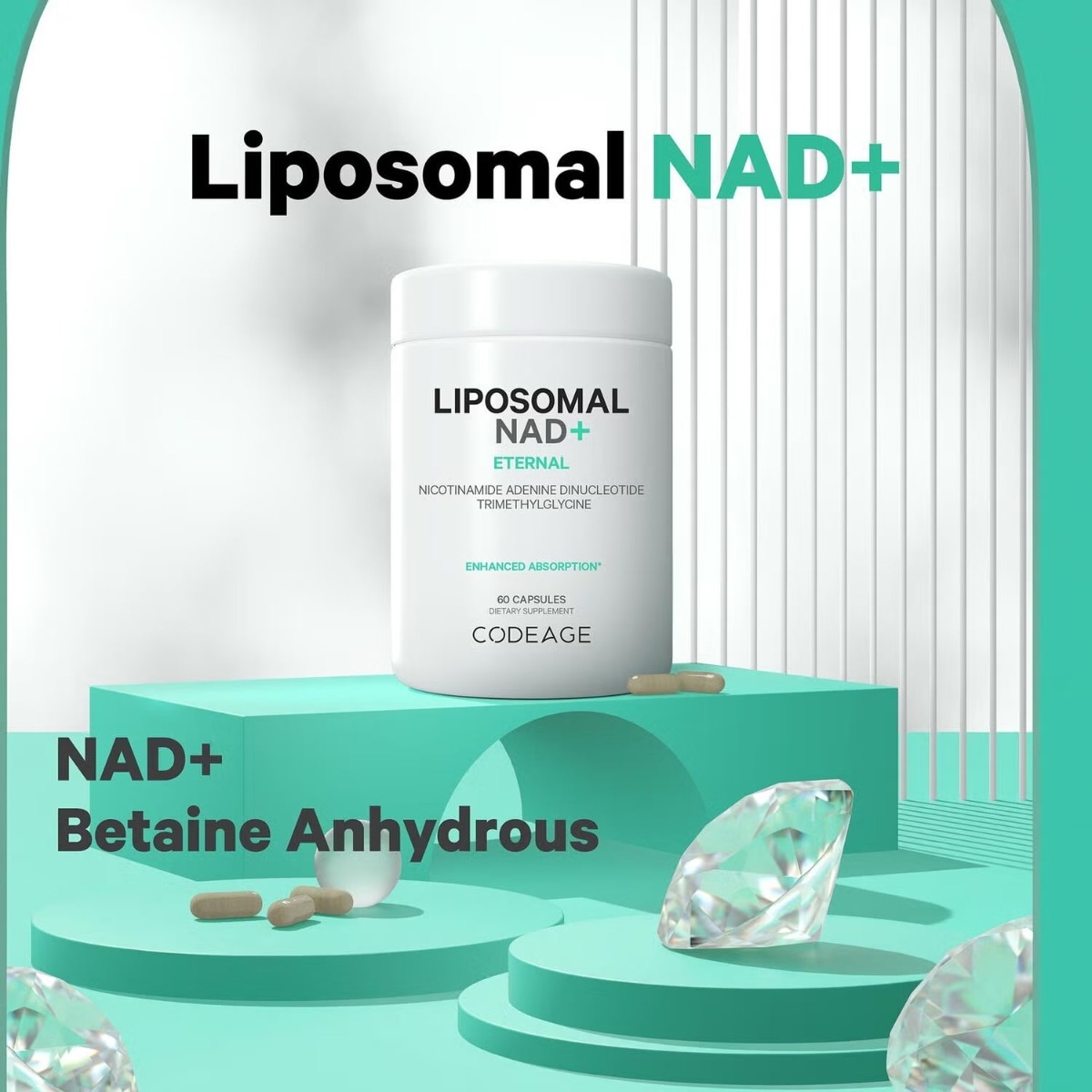 Nad+ liposomal CodeAge, 60 capsule, GNC Nad+ liposomal CodeAge, 60 capsule, GNC