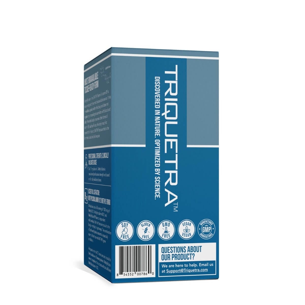 Forma bioactiva a acidului folinic pentru sustinerea functiei cognitive a energiei celulare si a sistemului nervos Triquetra, 60 capsule, GNC