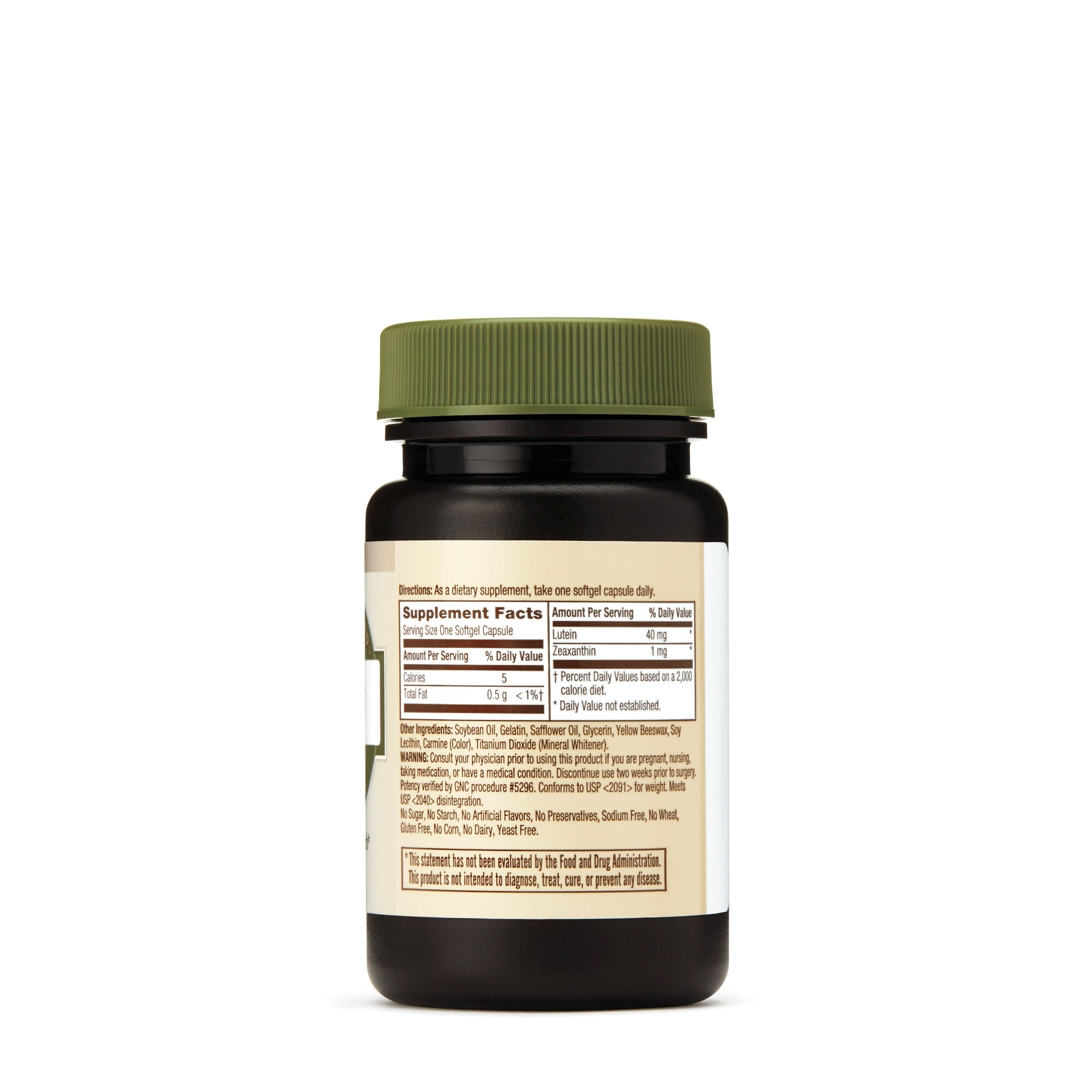Luteina 40 mg Natural Brand, 30 capsule, GNC Luteina 40 mg Natural Brand, 30 capsule, GNC