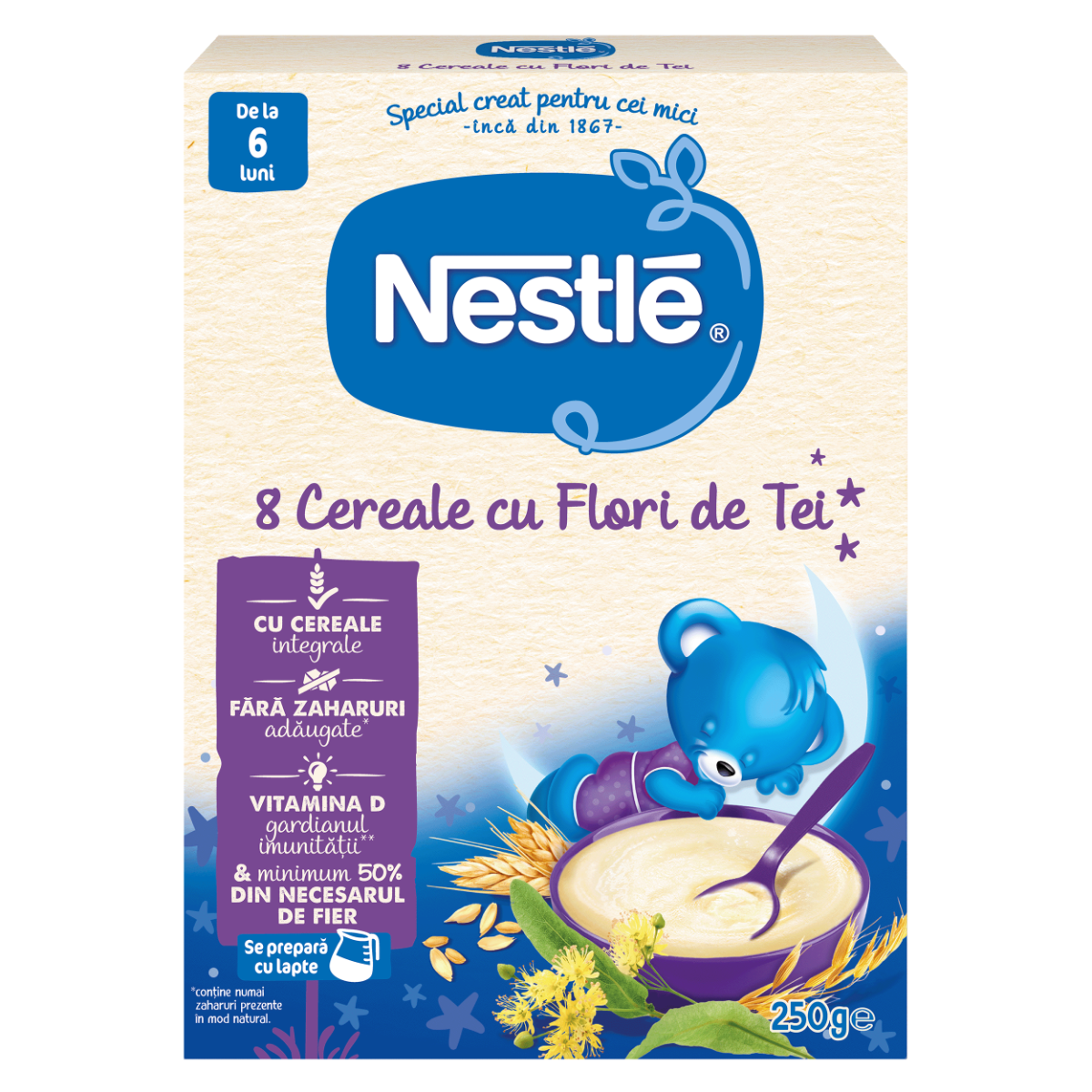 Nestle - Cereale somn usor cu flori de tei 250g Nestle - Cereale somn usor cu flori de tei 250g