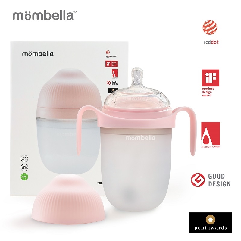 Biberon Anticolici Mombella Breast-Like, 300ml, Tetina 360° XL Flux Consistent, 100% Silicon, Old Roze Biberon Anticolici Mombella Breast-Like, 300ml, Tetina 360° XL Flux Consistent, 100% Silicon, Old Roze