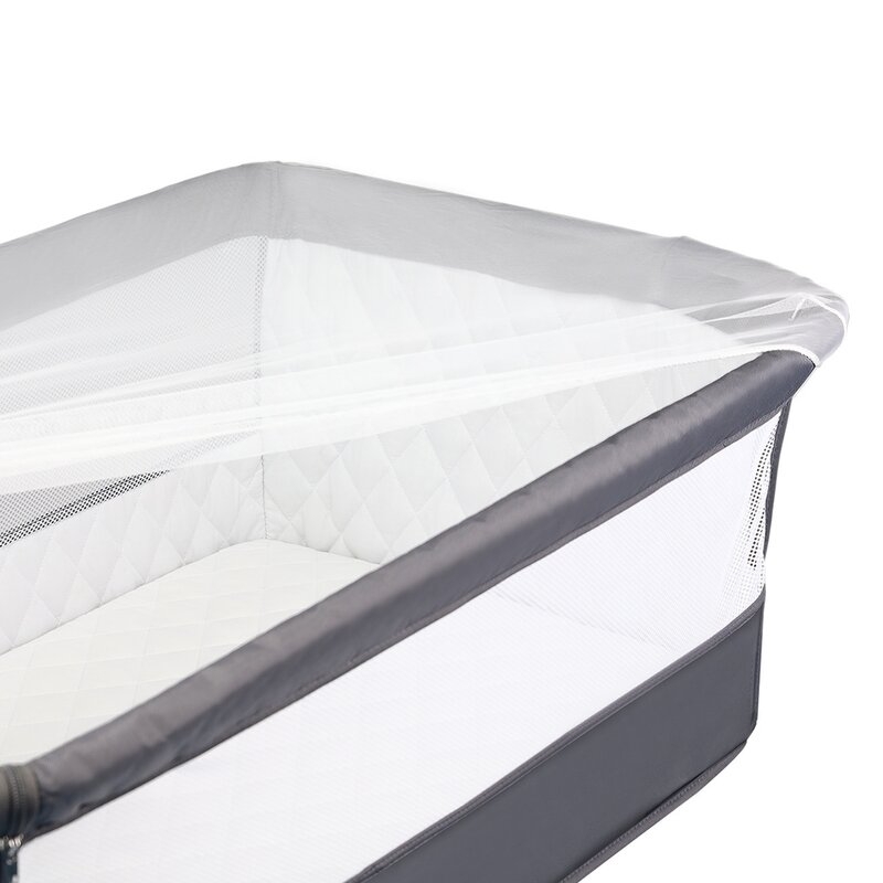 Lionelo - Patut co-sleeper Theo Dark 2 in 1, 90x50 cm, Gri Lionelo - Patut co-sleeper Theo Dark 2 in 1, 90x50 cm, Gri