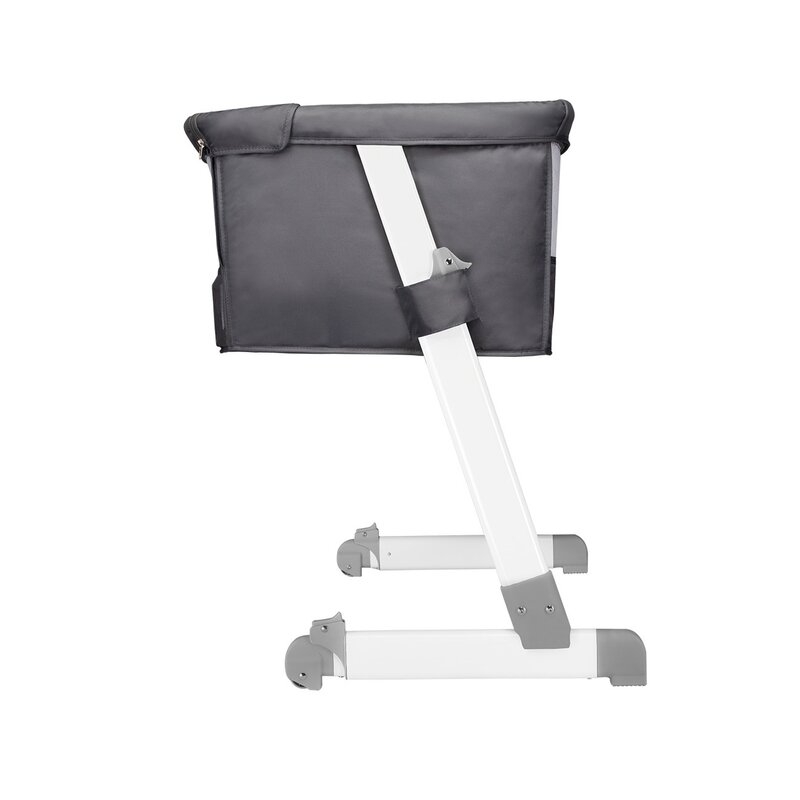 Lionelo - Patut co-sleeper Theo Dark 2 in 1, 90x50 cm, Gri Lionelo - Patut co-sleeper Theo Dark 2 in 1, 90x50 cm, Gri