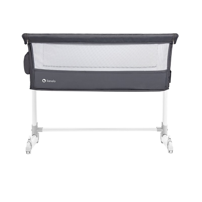 Lionelo - Patut co-sleeper Theo Dark 2 in 1, 90x50 cm, Gri Lionelo - Patut co-sleeper Theo Dark 2 in 1, 90x50 cm, Gri