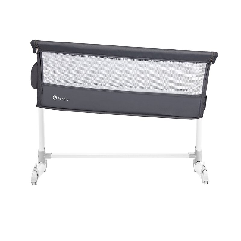 Lionelo - Patut co-sleeper Theo Dark 2 in 1, 90x50 cm, Gri Lionelo - Patut co-sleeper Theo Dark 2 in 1, 90x50 cm, Gri