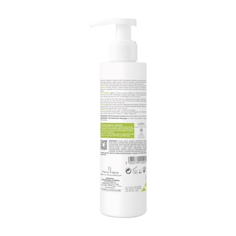 Dermalibour+ Cica gel spumant purificator, 200ml, A-Derma Dermalibour+ Cica gel spumant purificator, 200ml, A-Derma