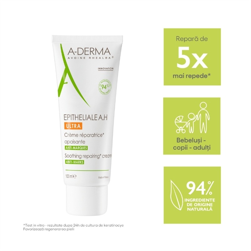 Epitheliale A.H. Ultra crema reparatoare, 100ml, A-Derma Epitheliale A.H. Ultra crema reparatoare, 100ml, A-Derma