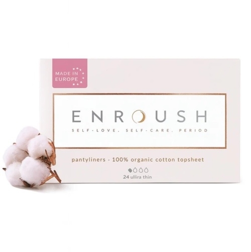 Absorbante din bumbac organic Zilnice Ultra Thin, 24 bucati, Enroush Absorbante din bumbac organic Zilnice Ultra Thin, 24 bucati, Enroush