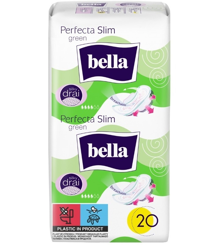 Absorbante igienice Perfecta Ultra Green, 20 bucati, Bella Absorbante igienice Perfecta Ultra Green, 20 bucati, Bella