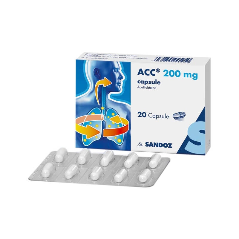 ACC, 200 mg, 20 capsule, Sandoz ACC, 200 mg, 20 capsule, Sandoz
