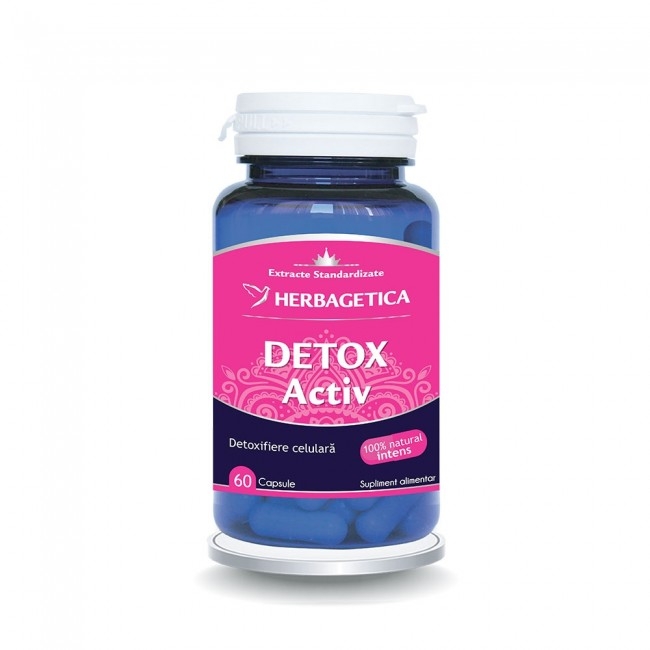 Detox Activ, 60 capsule, Herbagetica Detox Activ, 60 capsule, Herbagetica