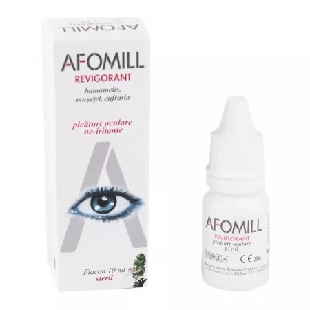 Picaturi oculare revigorante Afomill, 10 ml, Af United Spa Picaturi oculare revigorante Afomill, 10 ml, Af United Spa
