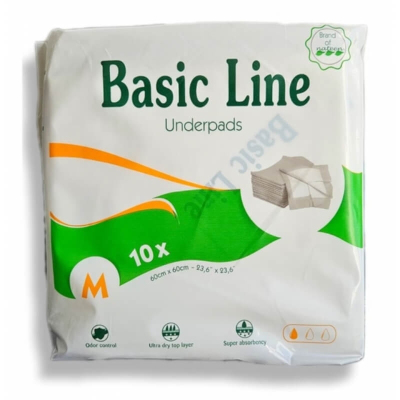 Aleze 60 x 60 cm Basic Line, 10 bucati, Nateen Aleze 60 x 60 cm Basic Line, 10 bucati, Nateen