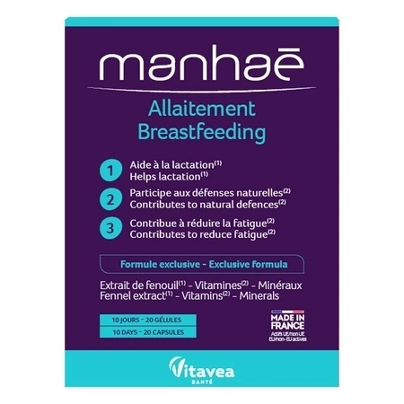 Allaitement Breastfeeding, 20 capsule, Manhae Allaitement Breastfeeding, 20 capsule, Manhae