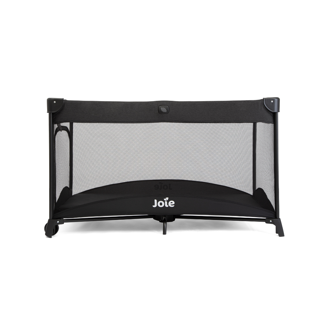 Patut pliant cu 2 niveluri Allura 120 cm, Shale, Joie Patut pliant cu 2 niveluri Allura 120 cm, Shale, Joie
