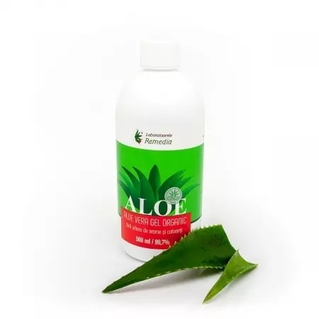Gel natural de aloe vera, 500 ml, Remedia Gel natural de aloe vera, 500 ml, Remedia