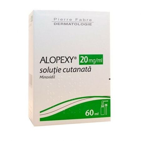 Alopexy, 20mg/ml soluţie cutanată, 60 ml, Pierre Fabre Alopexy, 20mg/ml soluţie cutanată, 60 ml, Pierre Fabre