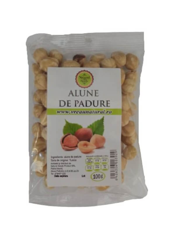 Alune de padure coapte, 100 g, Natural Seeds Alune de padure coapte, 100 g, Natural Seeds