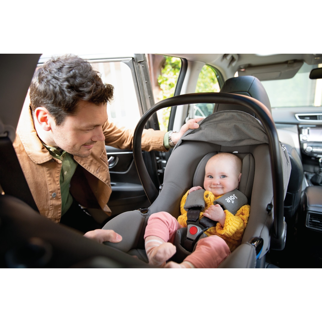 Scoica auto i-Snug 2 cu tetiera reglabila, 40-75 cm, Pebble, testata ADAC si certificata R129, Joie Scoica auto i-Snug 2 cu tetiera reglabila, 40-75 cm, Pebble, testata ADAC si certificata R129, Joie