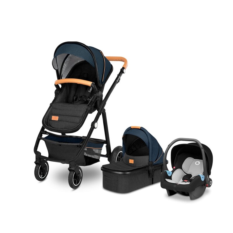 Lionelo - Carucior compact Amber, 3 in 1, Cadru din aluminiu, Cu landou intarit si salteluta moale, Scoica auto, Reversibil, Maner ajustabil, Huse pentru picioare, Plasa de tantari, Husa de ploaie, Geanta parinti, Pana la 22 kg, Albastru Lionelo - Carucior compact Amber, 3 in 1, Cadru din aluminiu, Cu landou intarit si salteluta moale, Scoica auto, Reversibil, Maner ajustabil, Huse pentru picioare, Plasa de tantari, Husa de ploaie, Geanta parinti, Pana la 22 kg, Albastru