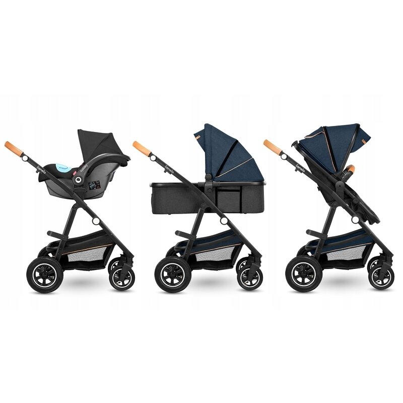 Lionelo - Carucior compact Amber, 3 in 1, Cadru din aluminiu, Cu landou intarit si salteluta moale, Scoica auto, Reversibil, Maner ajustabil, Huse pentru picioare, Plasa de tantari, Husa de ploaie, Geanta parinti, Pana la 22 kg, Albastru Lionelo - Carucior compact Amber, 3 in 1, Cadru din aluminiu, Cu landou intarit si salteluta moale, Scoica auto, Reversibil, Maner ajustabil, Huse pentru picioare, Plasa de tantari, Husa de ploaie, Geanta parinti, Pana la 22 kg, Albastru