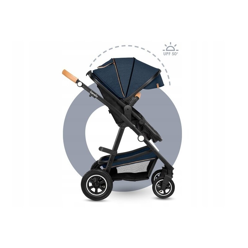Lionelo - Carucior compact Amber, 3 in 1, Cadru din aluminiu, Cu landou intarit si salteluta moale, Scoica auto, Reversibil, Maner ajustabil, Huse pentru picioare, Plasa de tantari, Husa de ploaie, Geanta parinti, Pana la 22 kg, Albastru Lionelo - Carucior compact Amber, 3 in 1, Cadru din aluminiu, Cu landou intarit si salteluta moale, Scoica auto, Reversibil, Maner ajustabil, Huse pentru picioare, Plasa de tantari, Husa de ploaie, Geanta parinti, Pana la 22 kg, Albastru