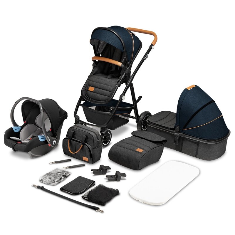 Lionelo - Carucior compact Amber, 3 in 1, Cadru din aluminiu, Cu landou intarit si salteluta moale, Scoica auto, Reversibil, Maner ajustabil, Huse pentru picioare, Plasa de tantari, Husa de ploaie, Geanta parinti, Pana la 22 kg, Albastru Lionelo - Carucior compact Amber, 3 in 1, Cadru din aluminiu, Cu landou intarit si salteluta moale, Scoica auto, Reversibil, Maner ajustabil, Huse pentru picioare, Plasa de tantari, Husa de ploaie, Geanta parinti, Pana la 22 kg, Albastru