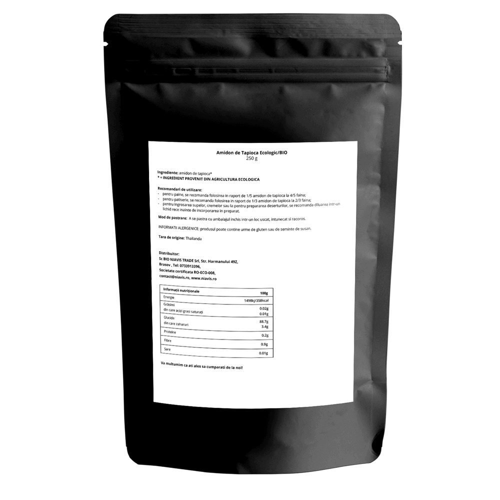 Amidon de tapioca ecologic, 250 g, Niavis Amidon de tapioca ecologic, 250 g, Niavis