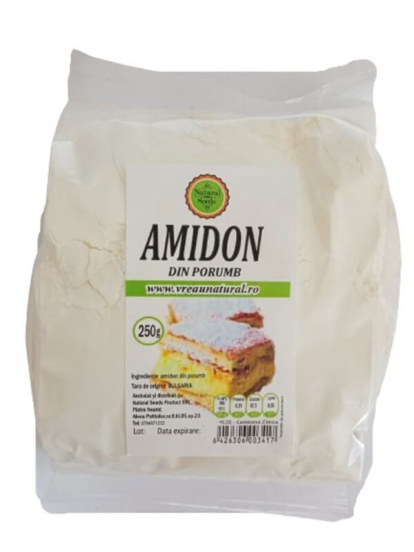 Amidon din porumb, 250 g, Natural Seeds Amidon din porumb, 250 g, Natural Seeds