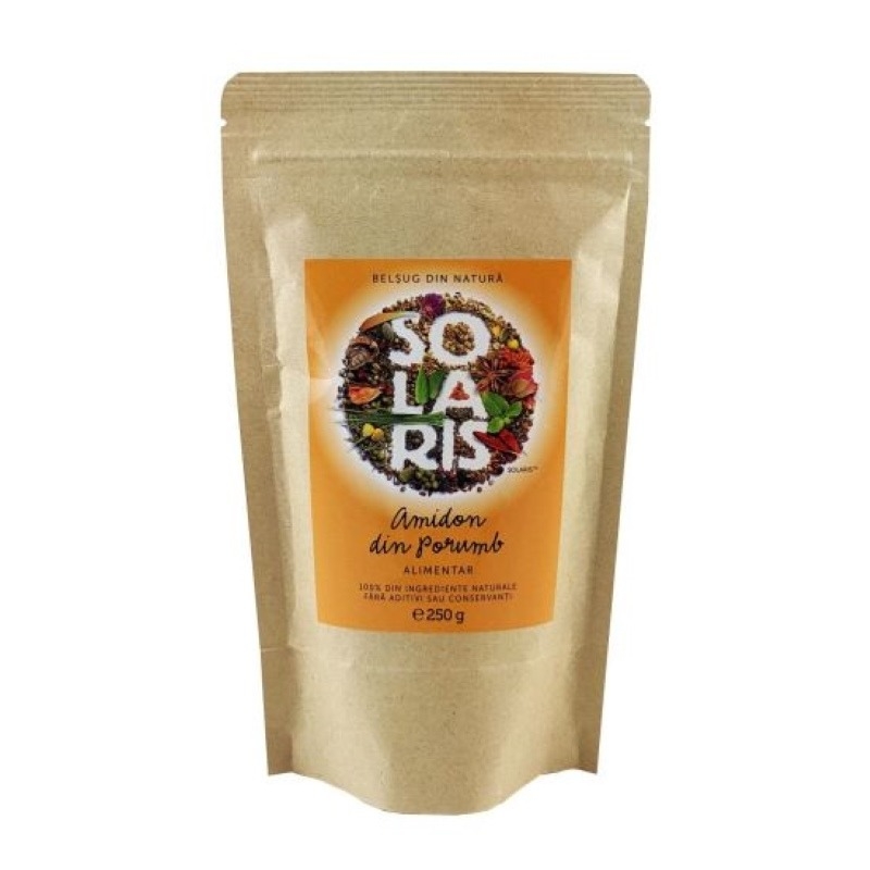 Amidon din porumb alimentar, 250 g, Solaris Amidon din porumb alimentar, 250 g, Solaris