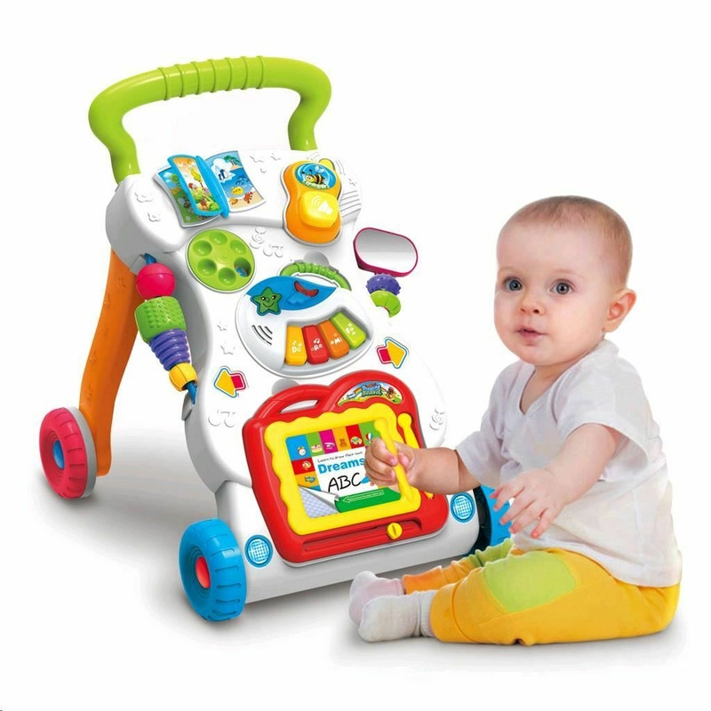 Antepremergator educational cu sunete si lumini, cu panou detasabil, cu mini pian, Baby Mix Antepremergator educational cu sunete si lumini, cu panou detasabil, cu mini pian, Baby Mix